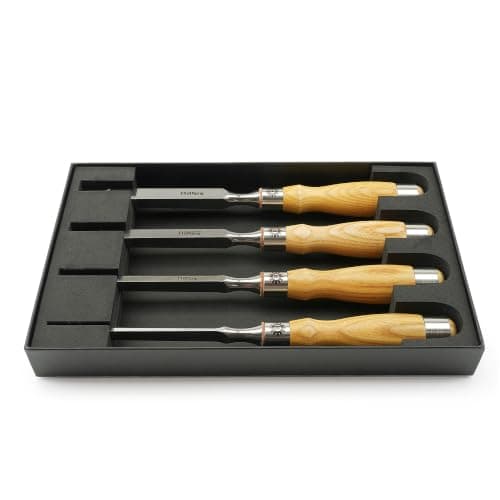Narex Narex Richter Mortise Chisel Set, 4 Piece (1/8, 1/4, 3/8, 1/2 in)