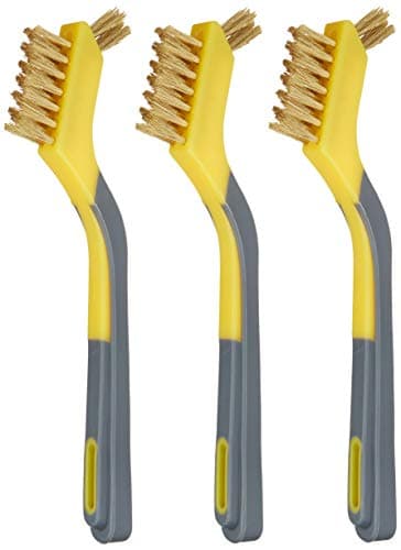 Amazon Basics Brass Mini Wire Brushes, Set of 3