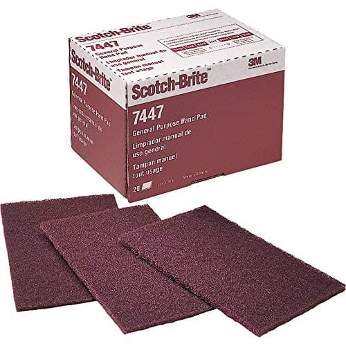 3M 3M Scotch-Brite 7447 Maroon Hand Pads, 20 Pack